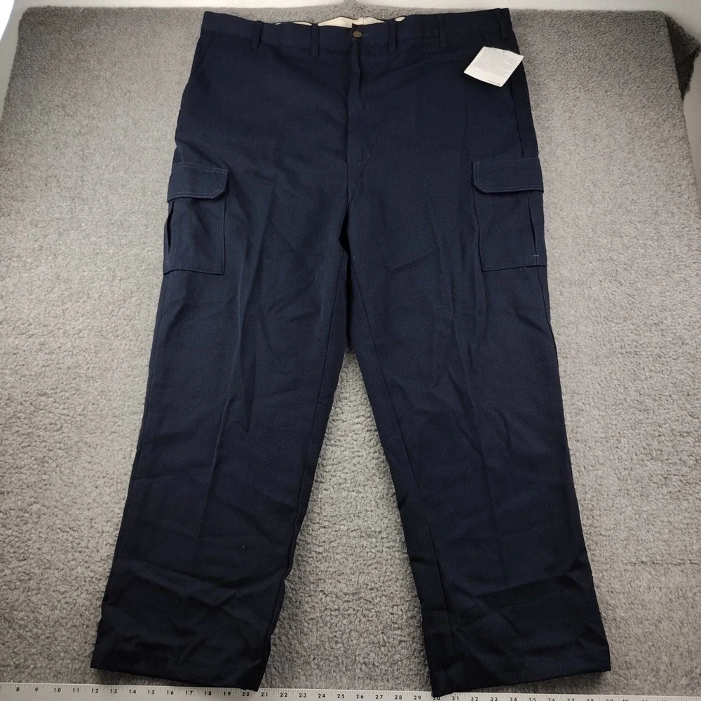 Steelguard FR Cargo Pants Mens 46x30 Performance Navy Blue Workwear NWT